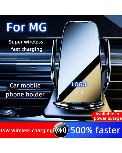 Car Infrared Sensor Holder Mobile Phone Wireless Charger For MG MG3 ON