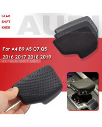 Cubierta de perilla de cambio de marchas, funda de gamuza para collares de cambio de marchas para Audi A4, S4, S5, RS5, B9, A5, 