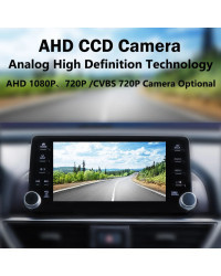 HaiSunny-cámara de visión frontal HD AHD 1080P para Audi A3, A3L 2021, impermeable, CVBS, PAL, NTSC, cámara de rejilla delantera