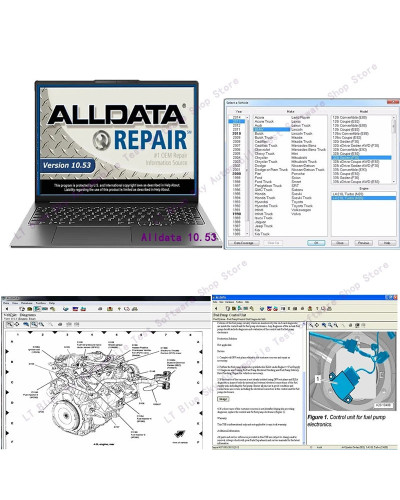 Alldata 10.53 2024 Automotive Diagnostic Software provides all data te