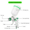 HVLP Professional Spray Gun 1.4/1.7/2.0/2.5mm Steel Nozzle Gravity Spray Gun Portable Car Paint Spray Gun DIY Spray Paint Kit