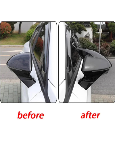 Car Side Mirror Cap Rearview Cow Corner Mirror Retrofit Cover for MG M