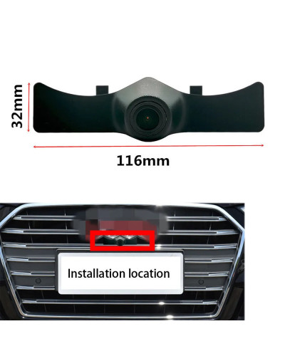 Cámara de visión nocturna para aparcamiento de coche, dispositivo impermeable con logotipo positivo, ojo de pez, CCD, AHD, 1080P