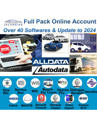 2024 Full Pack Online Account for Autodata Alldata All Data Identifix 