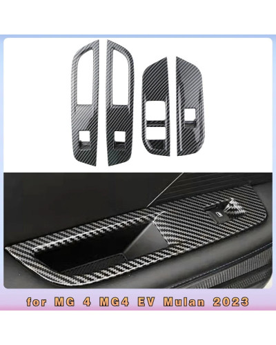 Car Window Control Lift Switch Panel Cover Trim for MG 4 MG4 EV Mulan 