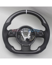 Volante de fibra de carbono Real de repuesto para Audi TT MK2 2006-2014 TTS R8