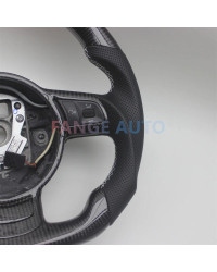 Volante de fibra de carbono Real de repuesto para Audi TT MK2 2006-2014 TTS R8