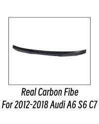 Alerón trasero de carbono para coche, accesorio de ajuste Exterior para Audi A6, S6, C7, PSM, estilo Fibe, 2012-2016