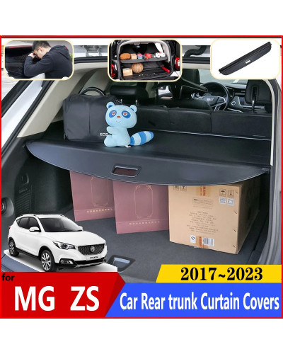 For MG ZS EV 2022 Accessories 2017~2023 ZS11 EZS Car Rear Trunk Curtai