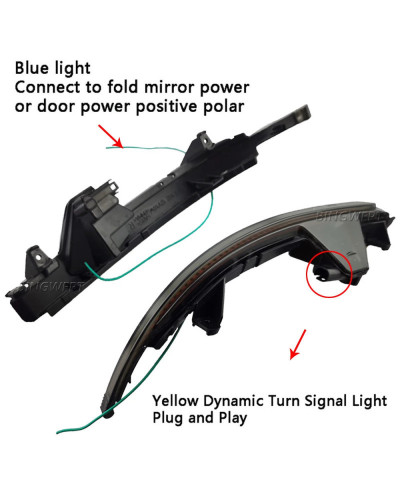 Que fluye ala lateral espejo retrovisor del indicador intermitente llevó Luz de señal de giro para Audi A7 S7 RS7 2011-2017