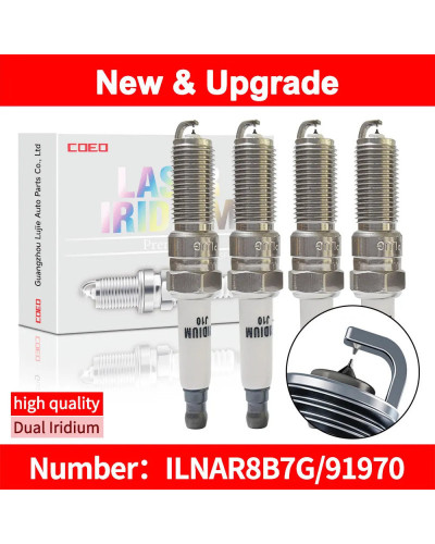 NGK Dual Iridium Spark Plugs ILNAR8B7G 91970 for MG GS HS ZS MG5 MG6 G