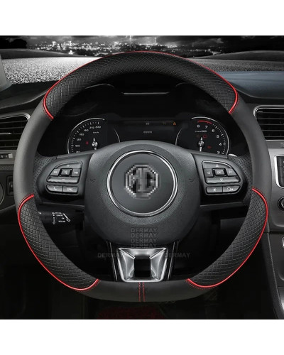 Microfiber Leather Car Steering Wheel Cover 38cm 15" For MG 3 5 6 HS Z