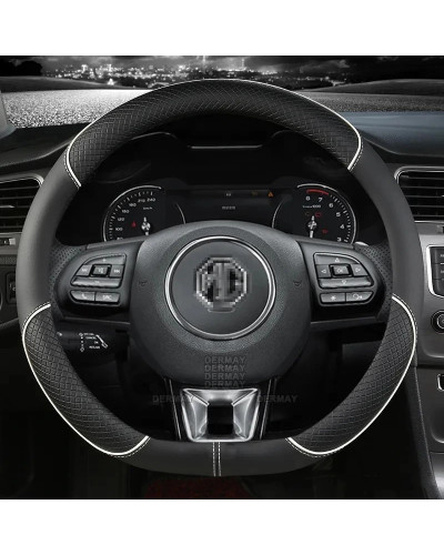 Microfiber Leather Car Steering Wheel Cover 38cm 15" For MG 3 5 6 HS Z