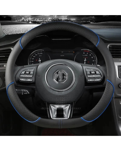 Microfiber Leather Car Steering Wheel Cover 38cm 15" For MG 3 5 6 HS Z