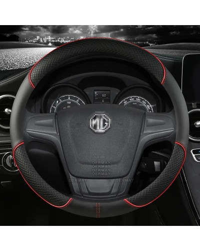 Microfiber Leather Car Steering Wheel Cover 38cm 15" For MG 3 5 6 HS Z