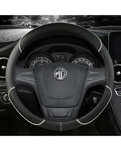 Microfiber Leather Car Steering Wheel Cover 38cm 15" For MG 3 5 6 HS Z