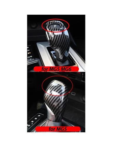 Car Central Control Gear Head Shift Knob Cover Sequin Trim for MG MG5 