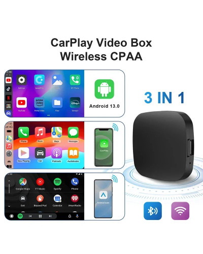 LANGJING Carplay AI Box Android 13 Wireless Android Auto Smart TV Box 