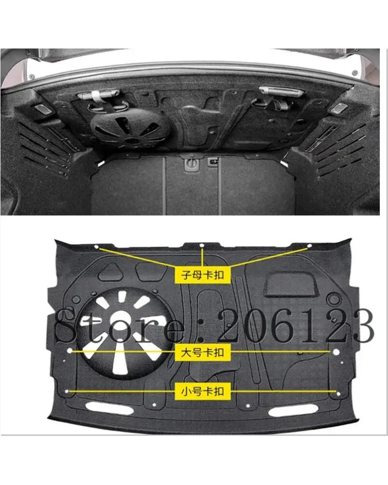 Alfombrilla de algodón insonorizada para maletero de coche, pegatina de protección para Audi A4, B9, A4L, 2016, 2017, 2018, 2019