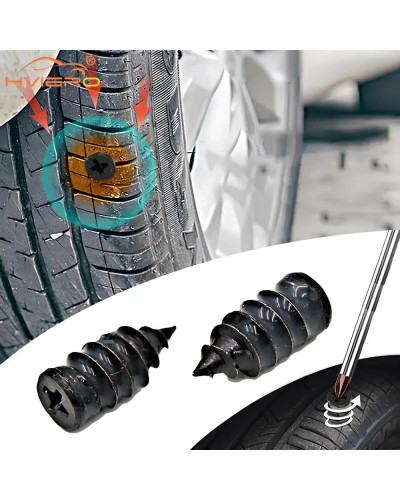 Vacuum Tyre Repair Nail Kit for Motorcycle Car Scooter Rubber Tubeless