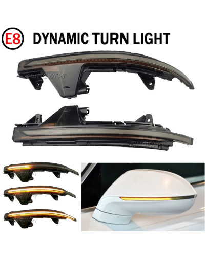 Luz LED de señal de giro dinámica para coche, indicador intermitente de espejo retrovisor lateral, 2 piezas, para Audi A7, S7, R