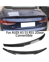 Alerón trasero de fibra de carbono para AUDI, alerón forjado en forma de panal FRP, para A5, S5, RS5, B9, 2 puertas convertibles