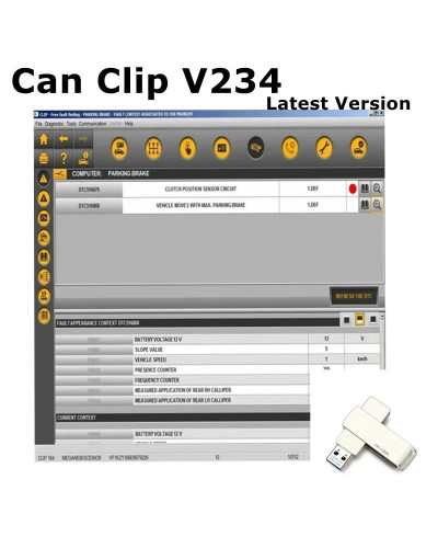 2024 Can Clip V234 Latest Software + Renolink 1.99 For Renault Can Cli