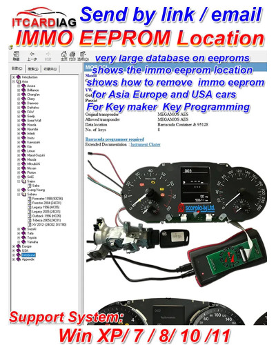 IMMO off EEPROM Location Software for Key Maker Key Programming Show O