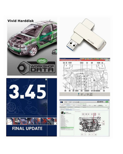 Newest version Auto data 3.45 and vivid workshop 10.2 Auto Repair Soft