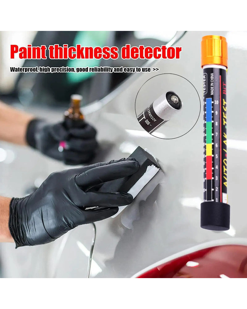 Portable Car Paint Thickness Tester Pen With Scale Indicator For Car L