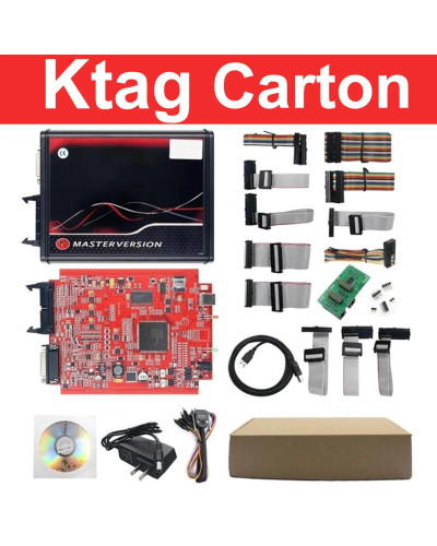 Ktag-programador ecu 2024 KTAG V7.020 V2.25, rojo, PCB, rojo, Europeo,