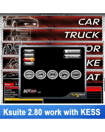 2023 Latest Ksuite 2.80 Car Repair Software for Kess V5.017 ECU Master