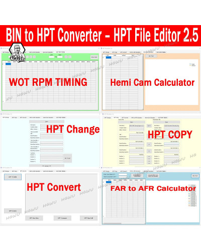 BIN to HPT Converter Unlock HPT File Editor 2.5 HPT change COPY Conver