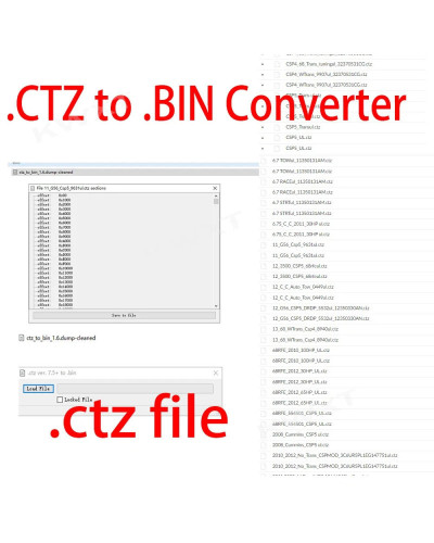 Ctz To Bin Converter for Uploading To Ezlynk or Unlocking Locked Tunes