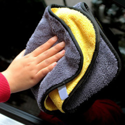 Microfiber Cleaning Towel Super Absorbent Thicken Soft Drying Cloth Car Body Washing Towels Double Layer Clean