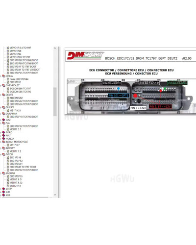 ECU PINOUT