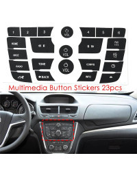 Calcomanías decorativas para reparación de coche, accesorios para Opel Mokka / Buick Encore 2013-2015, A/C, botón de Control, Ra