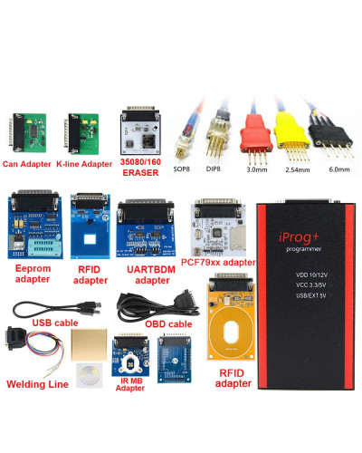 2024 IPROG Pro V87 Full Set ECU Key Programmer Iprog+ Eeprom IMMO Car 