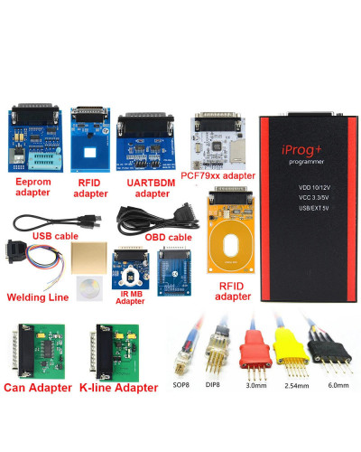 2024 IPROG Pro V87 Full Set ECU Key Programmer Iprog+ Eeprom IMMO Car 