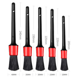 5pcs Detailing Brush Set Car Brushes Car Detailing Brush For Car Cleaning Detailing Brush Dashboard Air Outlet Wheel Brush