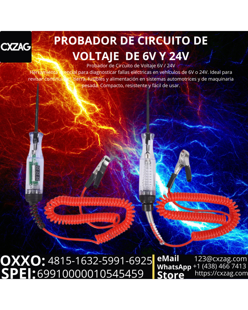 6V AND 24V VOLTAGE CIRCUIT TESTER
