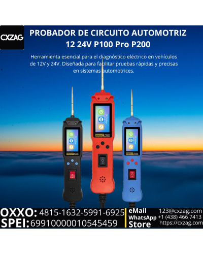 12-24V AUTOMOTIVE CIRCUIT TESTER P100 PRO P200