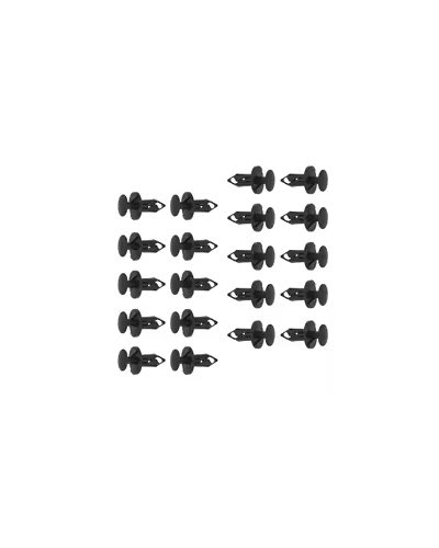 190 PCS CAR RETENTION CLIPS PLASTIC FASTENER KIT WITH 6 SIZES