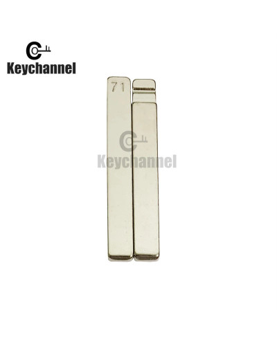 Keychanne10uds-Hoja de llave remota para KD, Lishi HU100, Metal en blanco, sin cortar, Flip, Excelle para Buick, Chevrolet, CRUZ