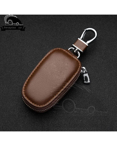 Funda de cuero multifunción para llave de coche, anillos automáticos para vw, BMW, Mercedes, Audi, Skoda, Chevrolet, Buick, Toyo