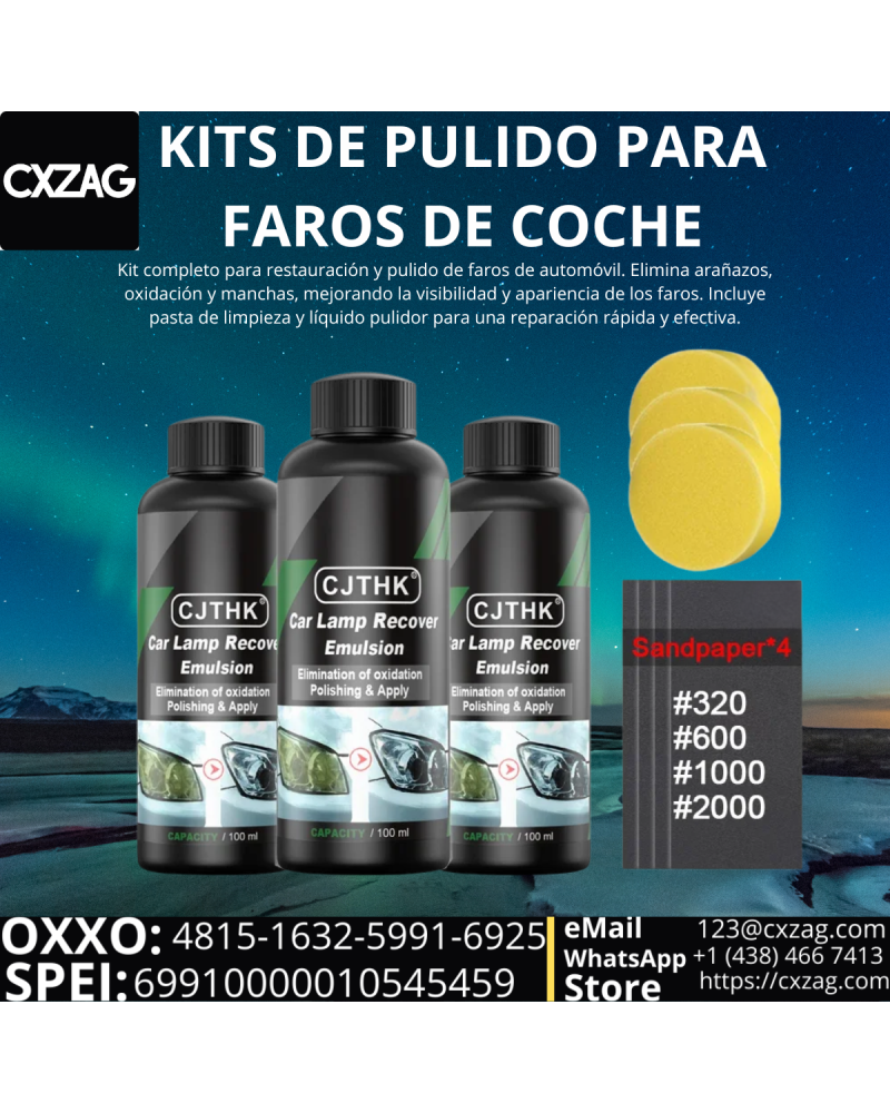 HEADLIGHT POLISHING KITS