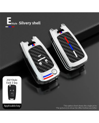 Funda de aleación de Zinc para llave de coche, cubierta completa para Buick, Chevrolet, Cruze, Opel, Vauxhall, Astra J, Corsa, I