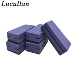 Lucullan Purple Ceramic Coating Applicator With Dark Blue Suede Clothes Perfect Kit For Car Ceramic Coating