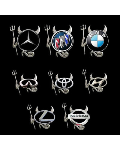 Pegatinas de coche 3D para Volkswagen, BMW, Buick, Toyota, mercedes-benz, Audi, Little Devil, pegatinas de coche estéreo, calcom