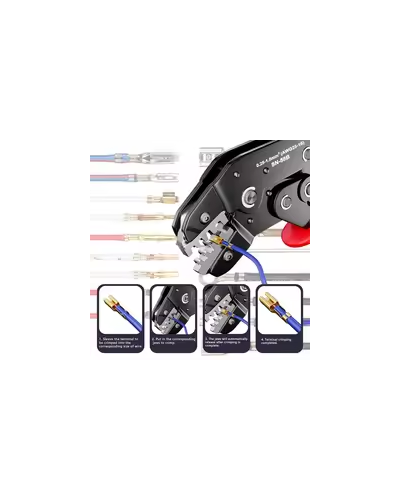 OPEN BARREL NON-INSULATED CRIMPING TOOLO